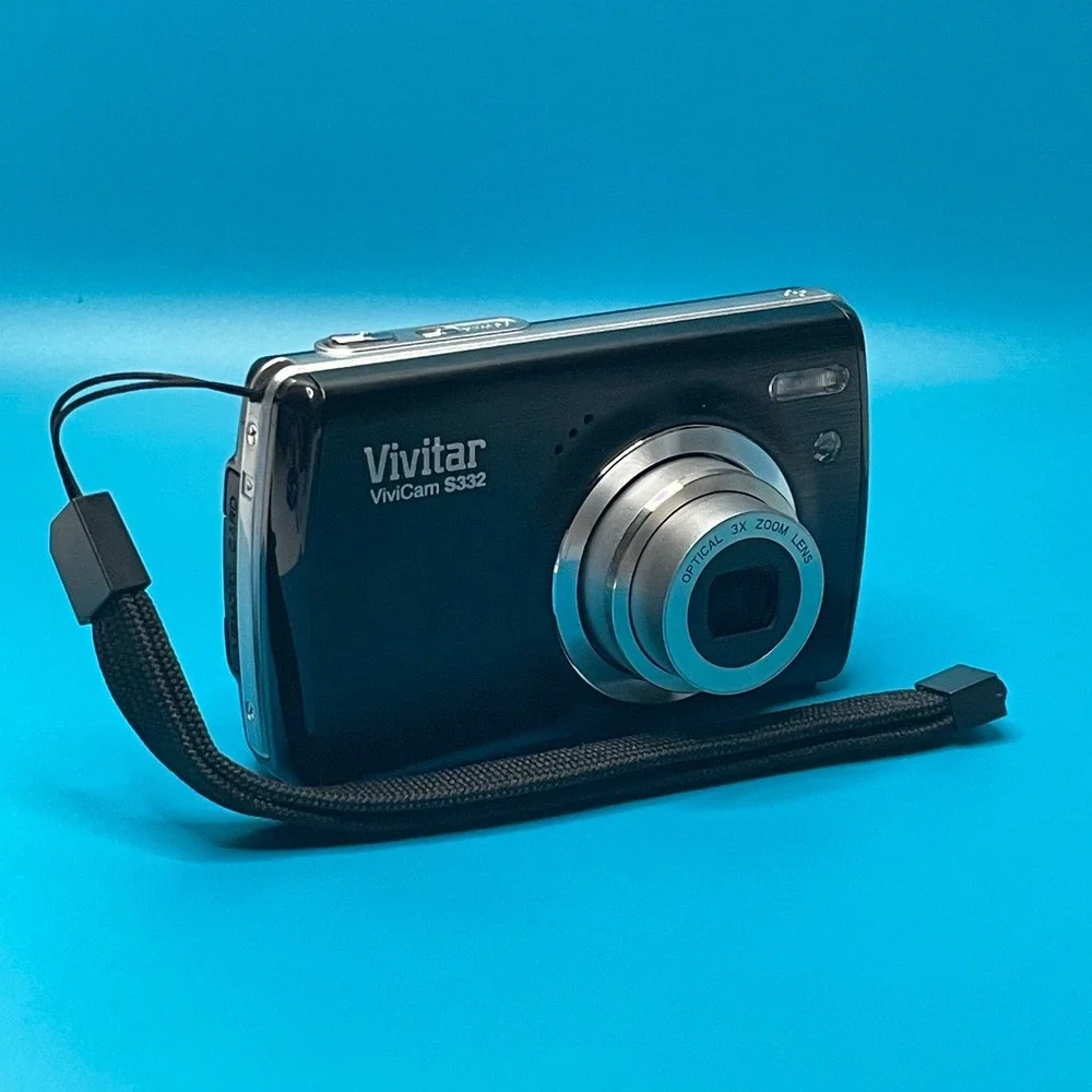 Vivitar ViviCam S332 Digital Camera Black 16.1MP 3x Optical Zoom HD Still Images